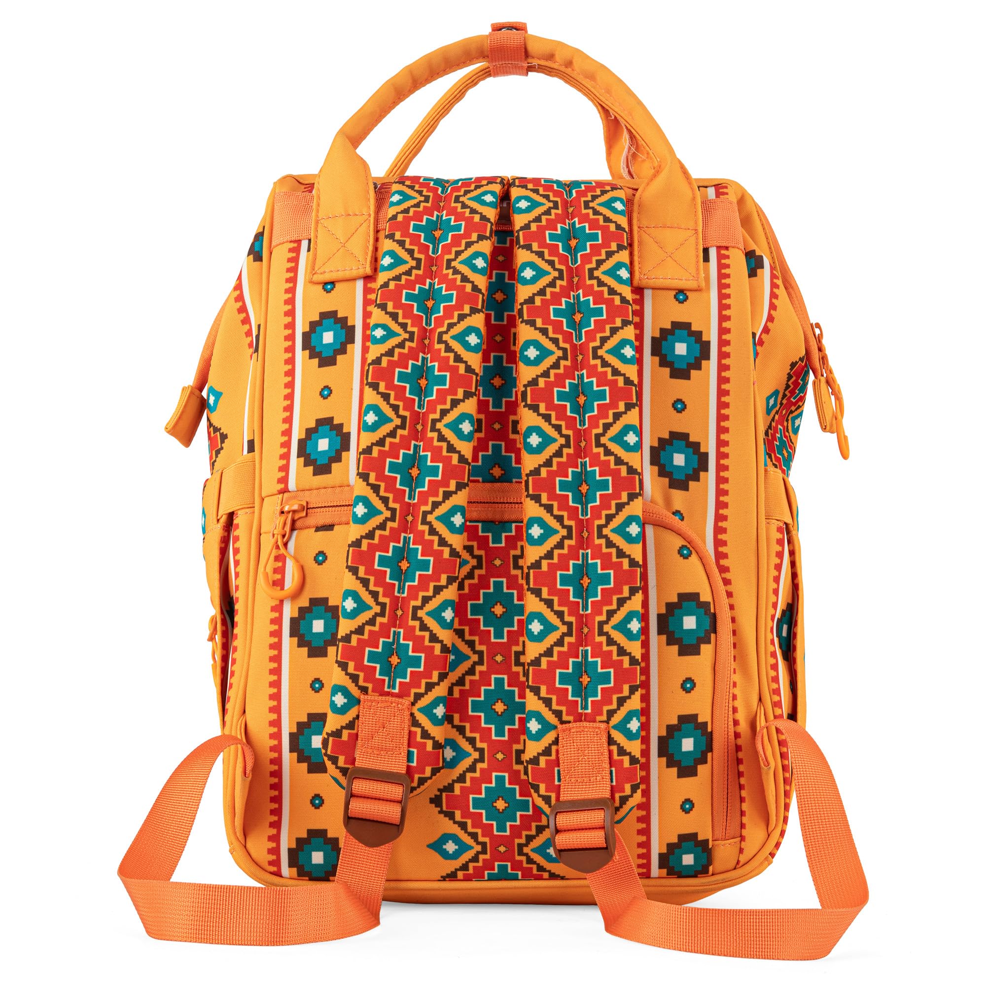 Wrangler Aztec backpack multiple pockets helping keep essentials organized