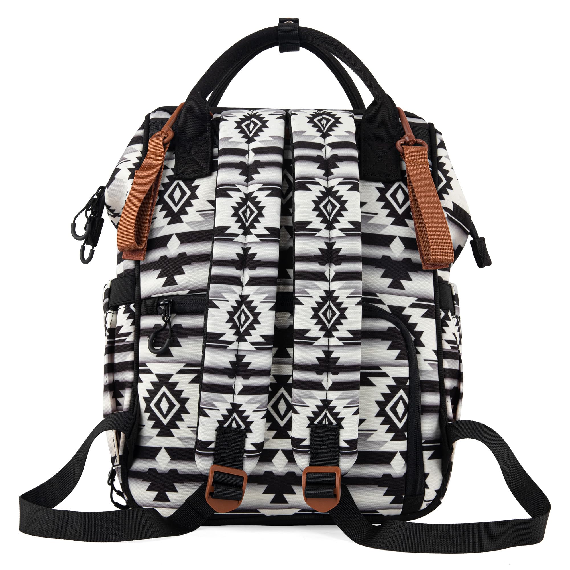 Wrangler Aztec Backpack padded-shoulder-straps provide comfortable wear all day.