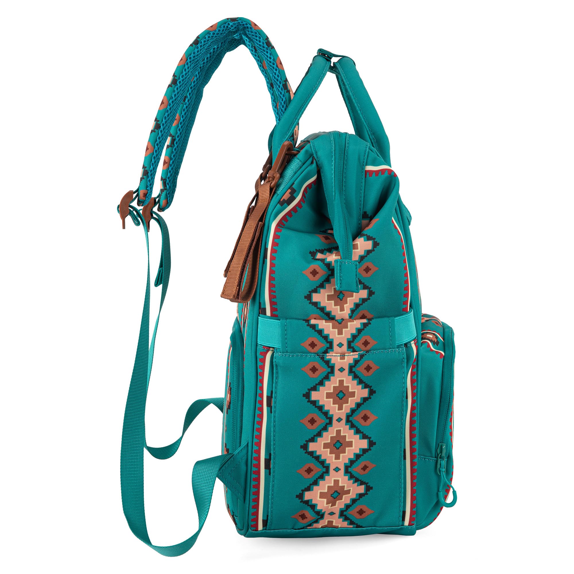 Wrangler Aztec Backpack padded shoulder straps for comfortable all-day wear