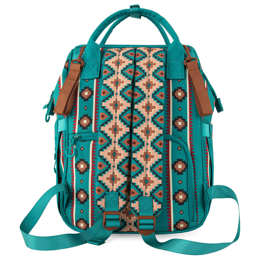 Wrangler Aztec Backpack stroller strap integration for secure walks