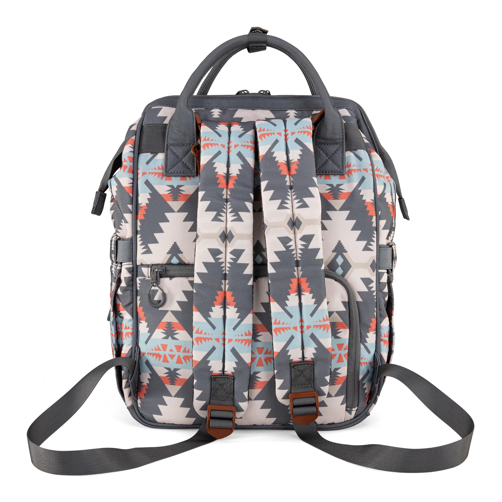 Wrangler Callie diaper bag close-up shows durable fabric and sturdy stitching