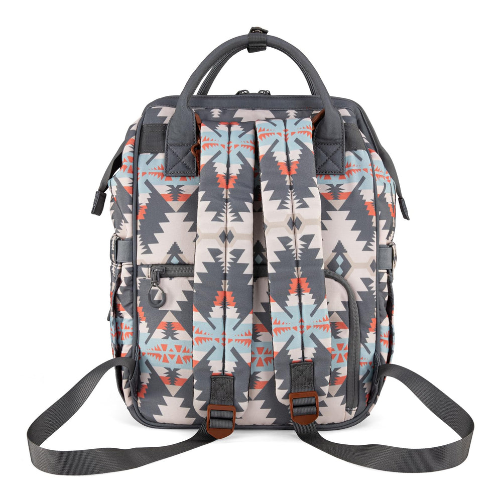 Wrangler Callie diaper bag close-up shows durable fabric and sturdy stitching