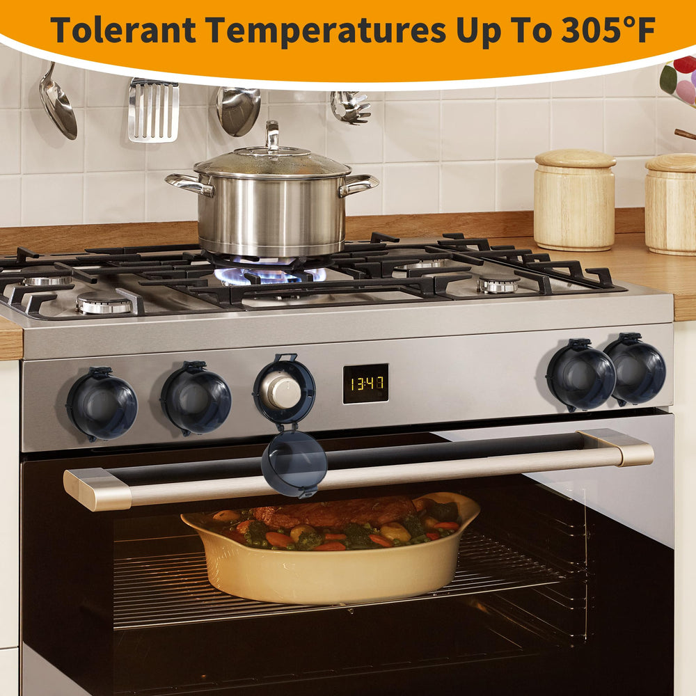 WRICHEAR stove knob covers durable plastic withstands heat while staying translucent.