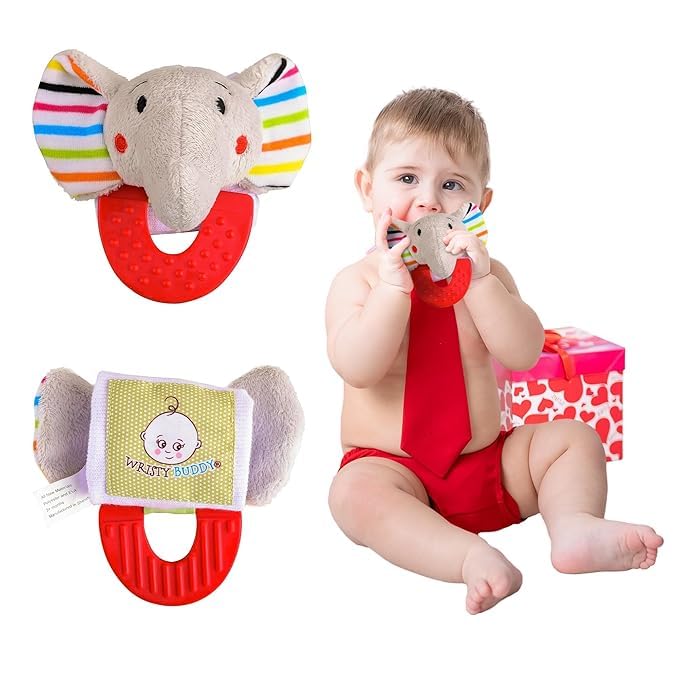 Wristy Buddy award-winning-design teether showcases trusted, mom-invented comfort.