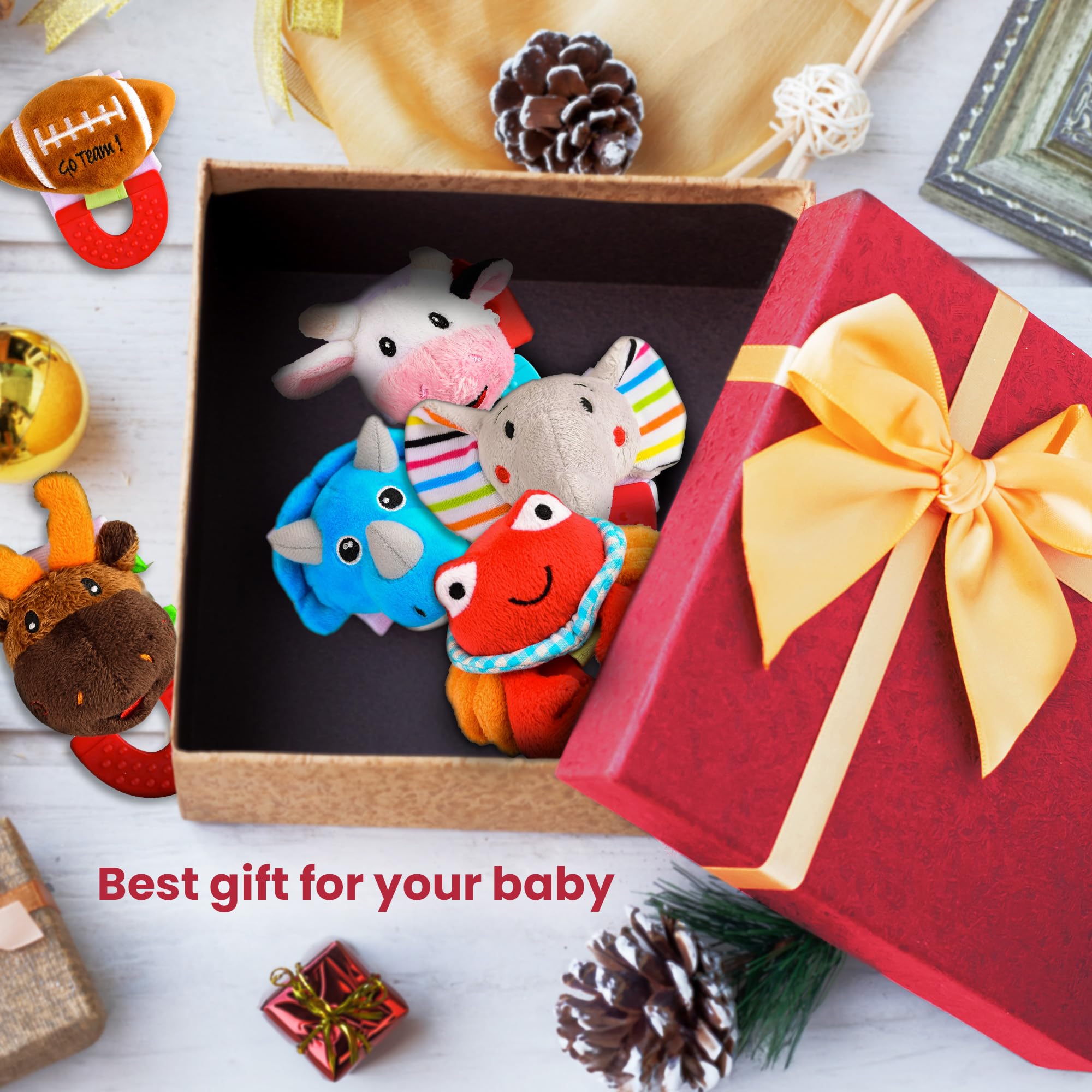 Award-winning hands-free Wristy Buddy teether designed for constant relief