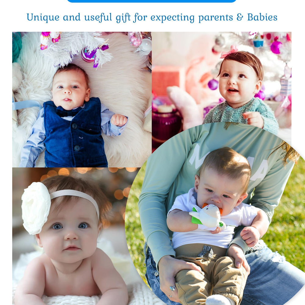 Wristy Buddy award-winning design supports infant teething routines.