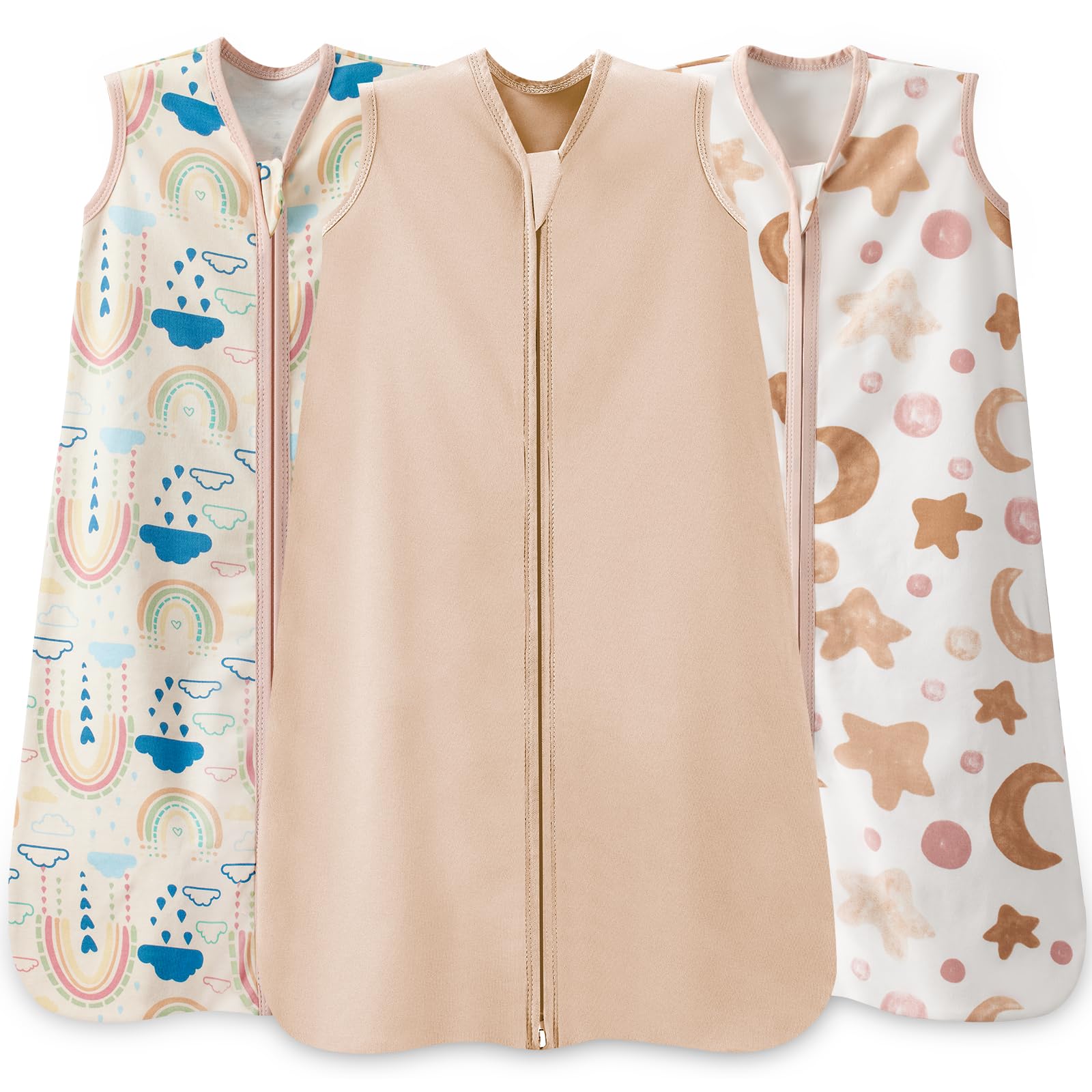 Wrrernsin baby sleep sack 3-pack packaging view for convenient sleepwear