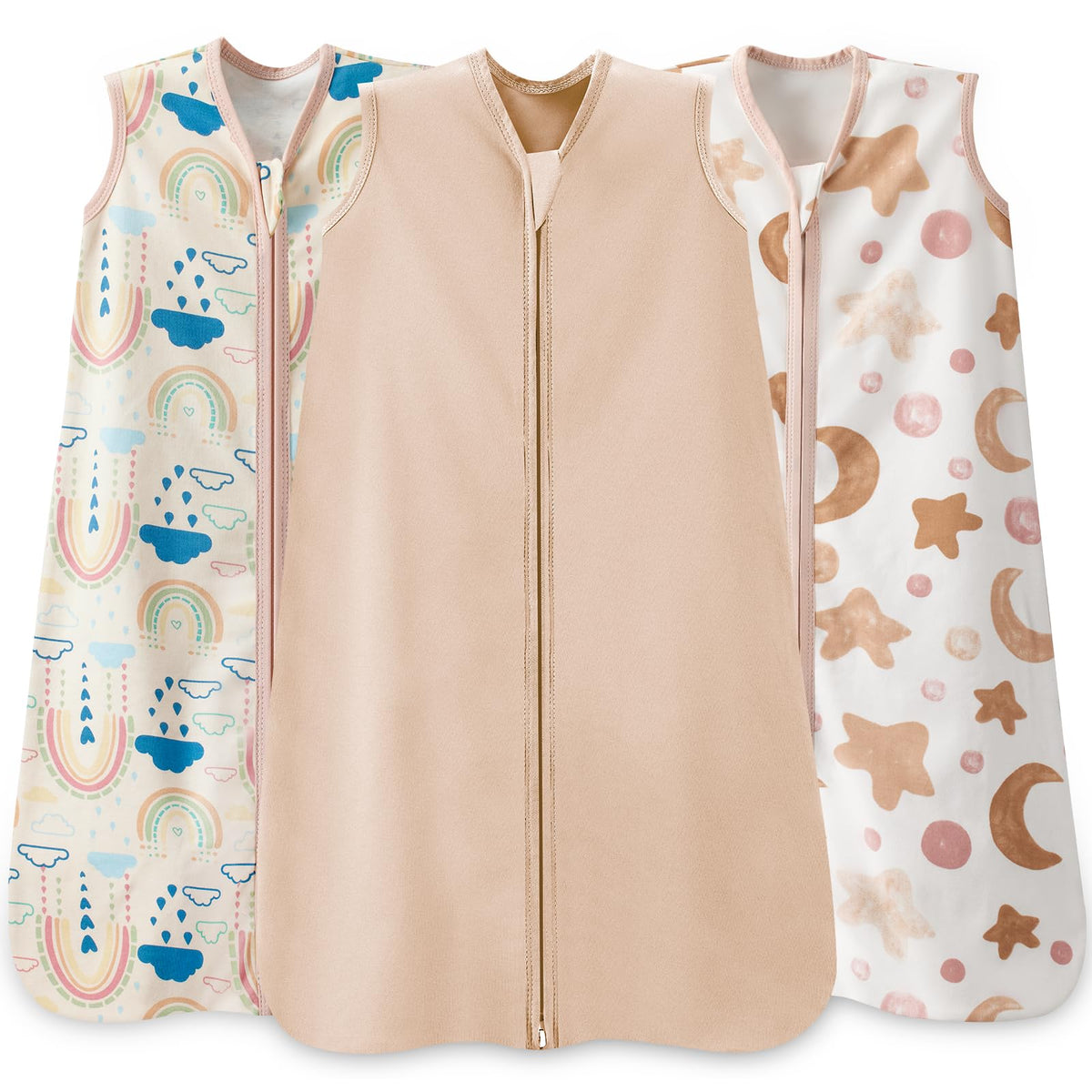 Wrrernsin baby sleep sack 3-pack packaging view for convenient sleepwear
