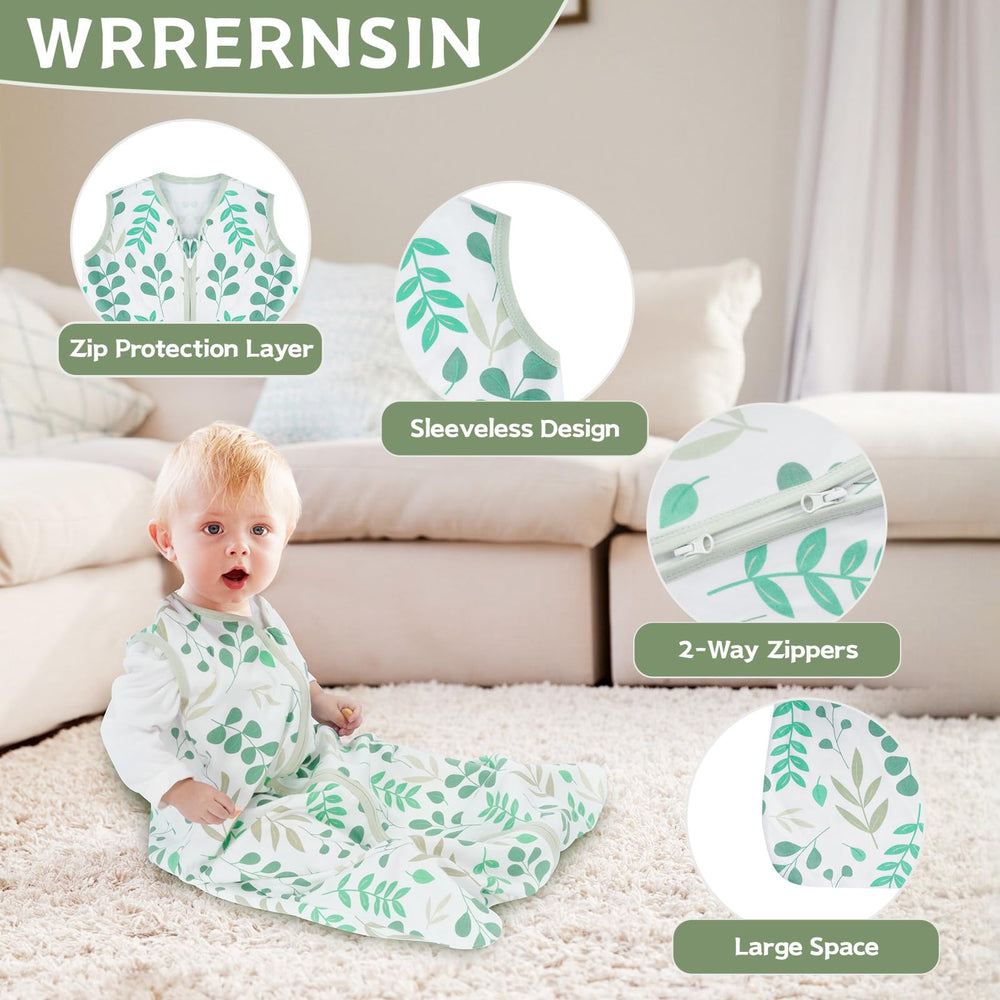 Wrrernsin sleep sack collar zipper cover reduces skin friction