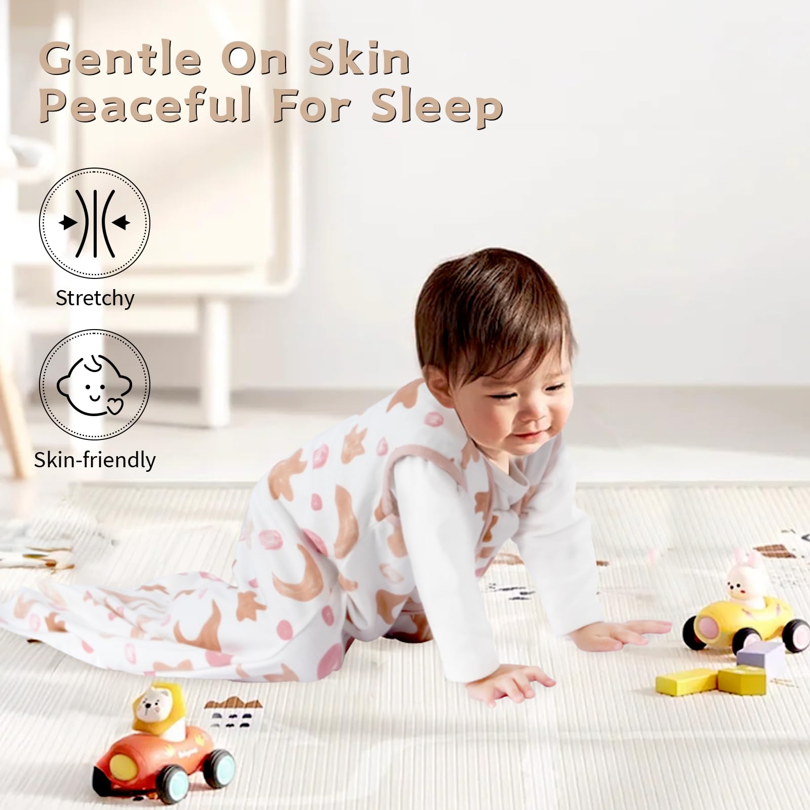 Wrrernsin sleep sack wide bottom design offering ample leg room