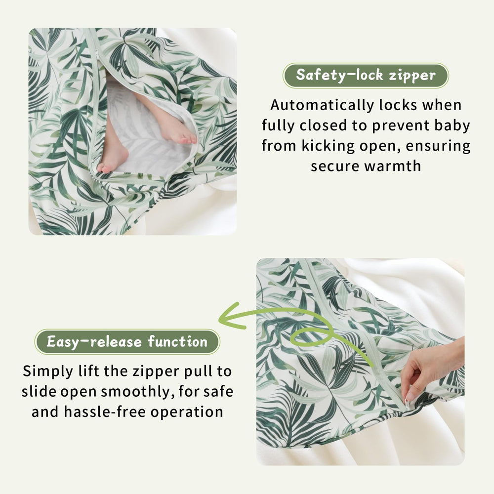 Wrrernsin sleep sack collar zip cover protects delicate skin