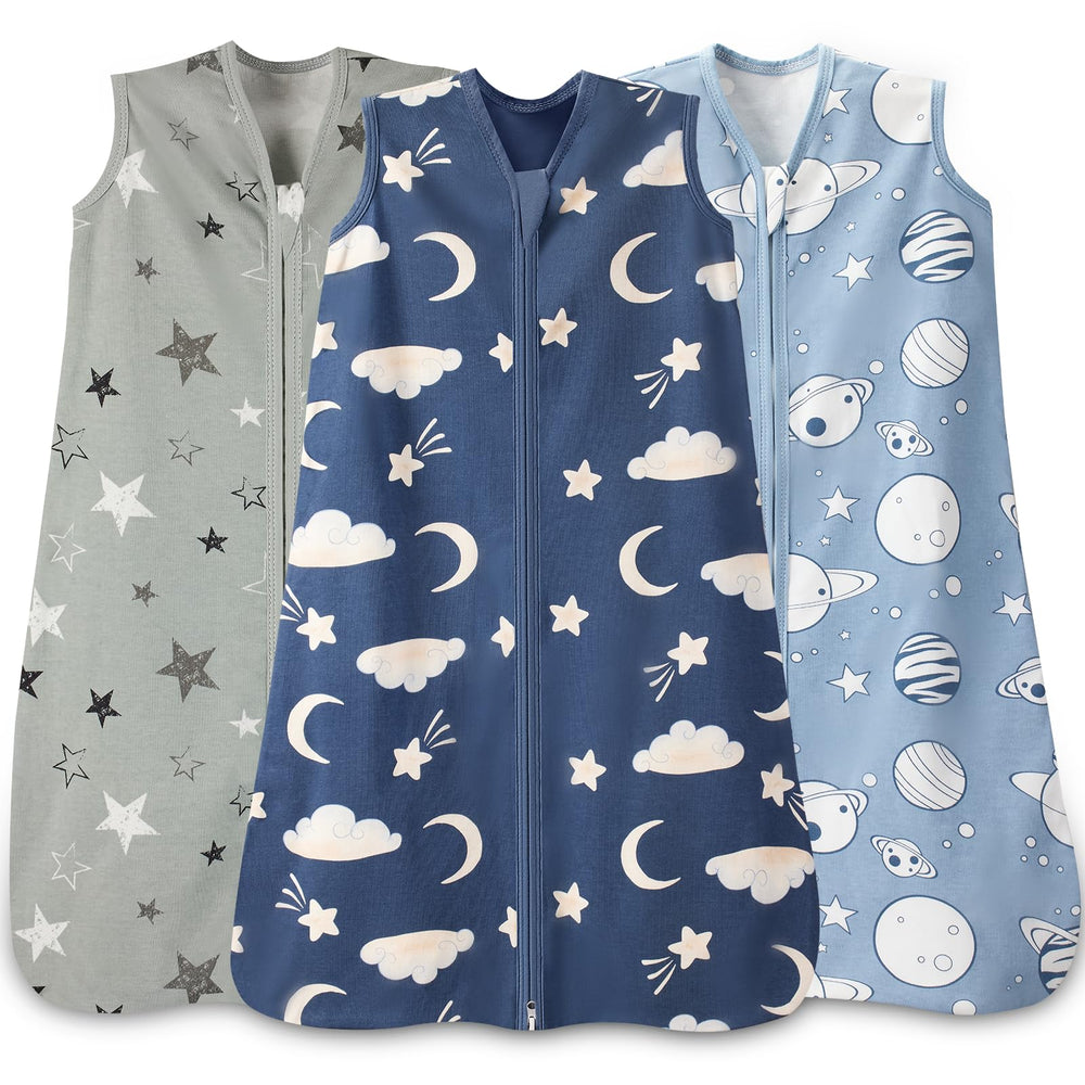 Wrrernsin sleep sack cotton fabric closeup highlights breathable material for baby comfort