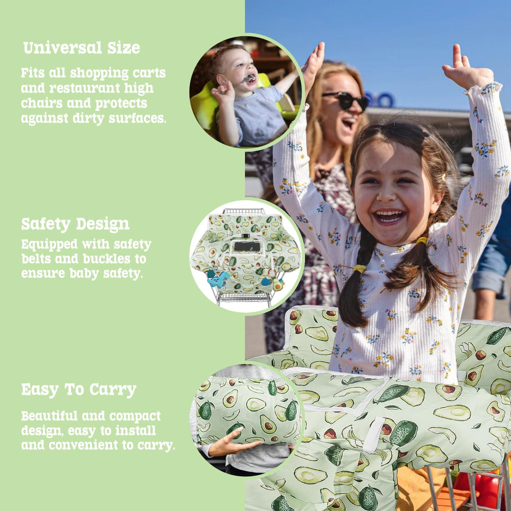 Wruzbxcn shopping-cart-cover dual-use high chair convenient for high chairs and carts