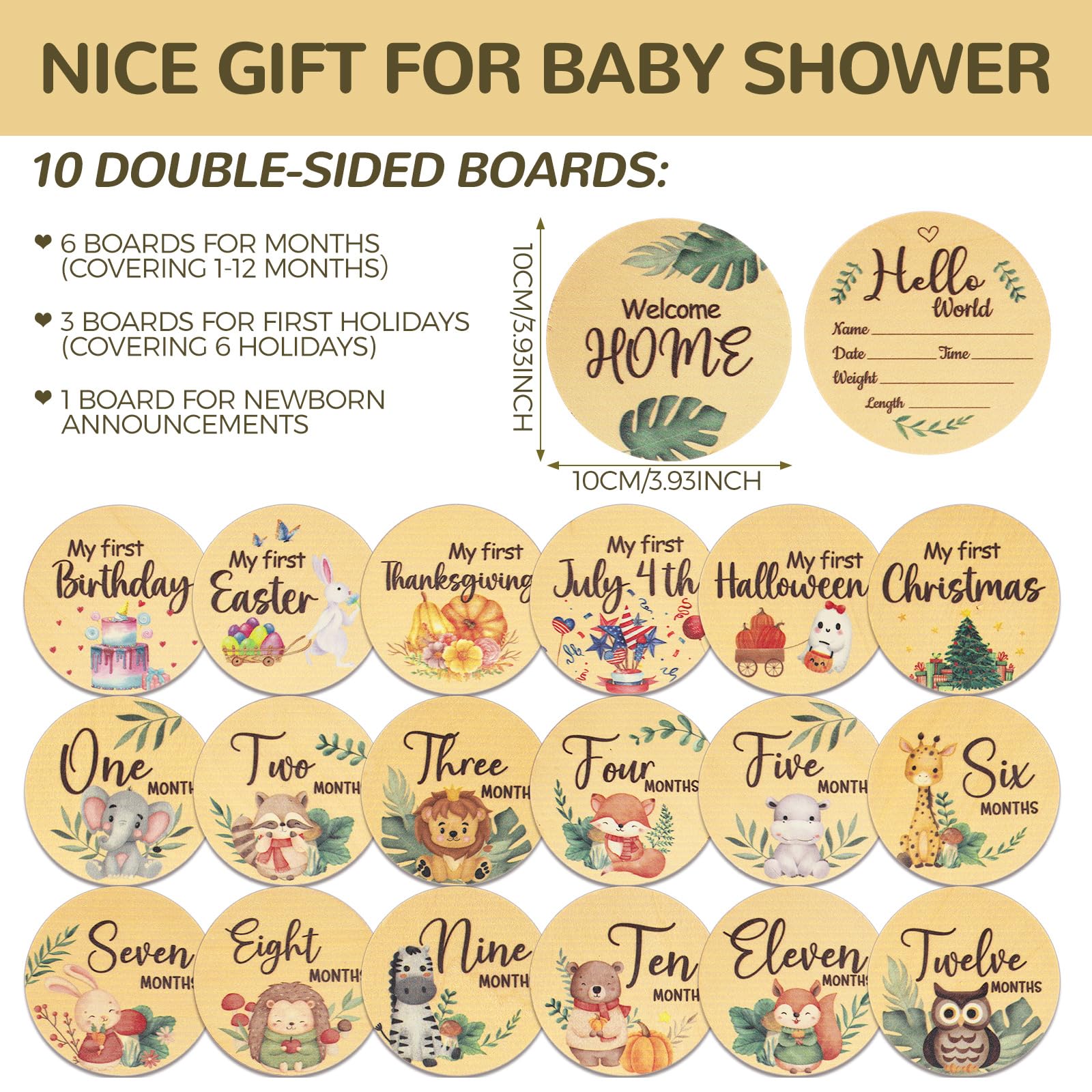 WSICSE baby announcement sign displayed as room decor and memory keepsake
