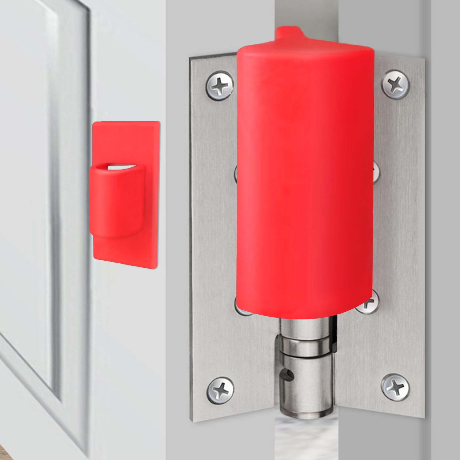 WSIWZAI hanging silicone door pinch guard on hinge protects tiny fingers during daily use