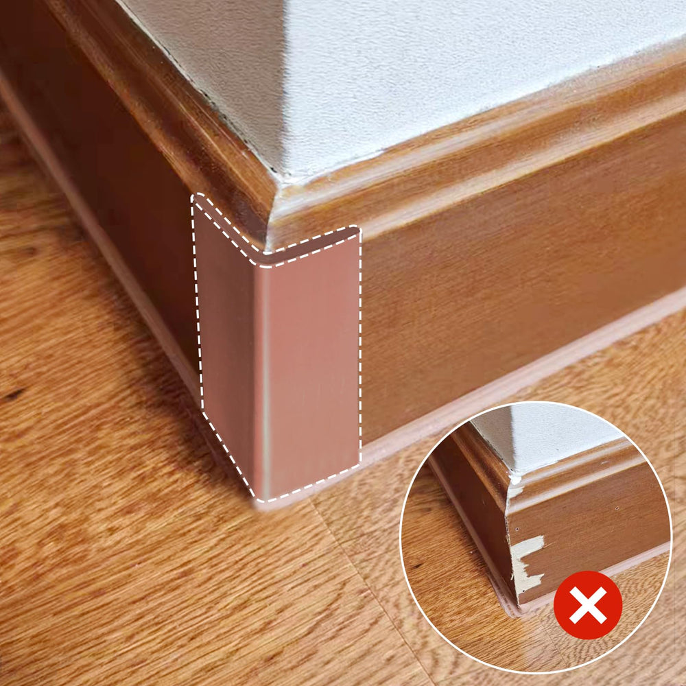 WSIWZAI corner guard on furniture edge helps prevent scratches.