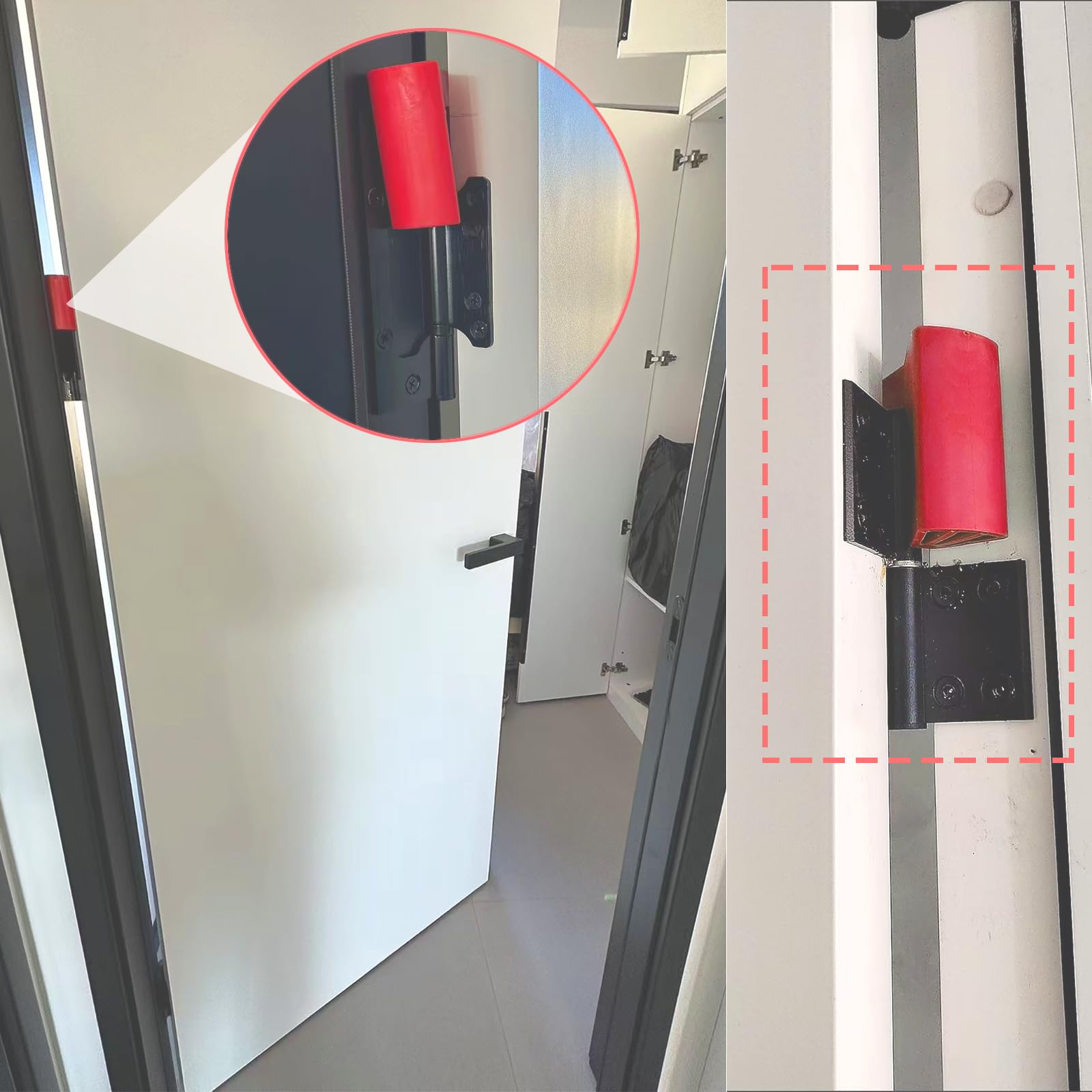 WSIWZAI pet-friendly hinge guard enabling pet movement without pinching