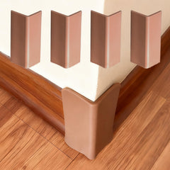 WSIWZAI self-adhesive corner blocks in brown protect walls and furniture.
