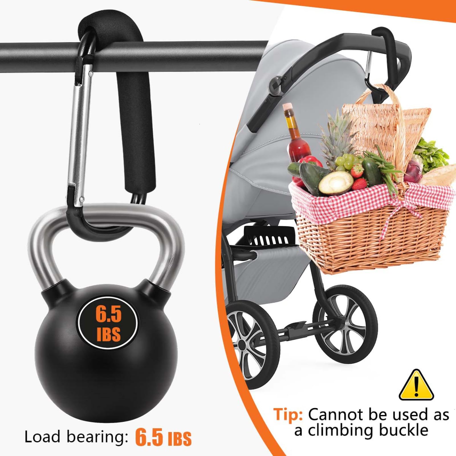 WSSROGY loaded bags on hooks illustrate grocery and shopping efficiency