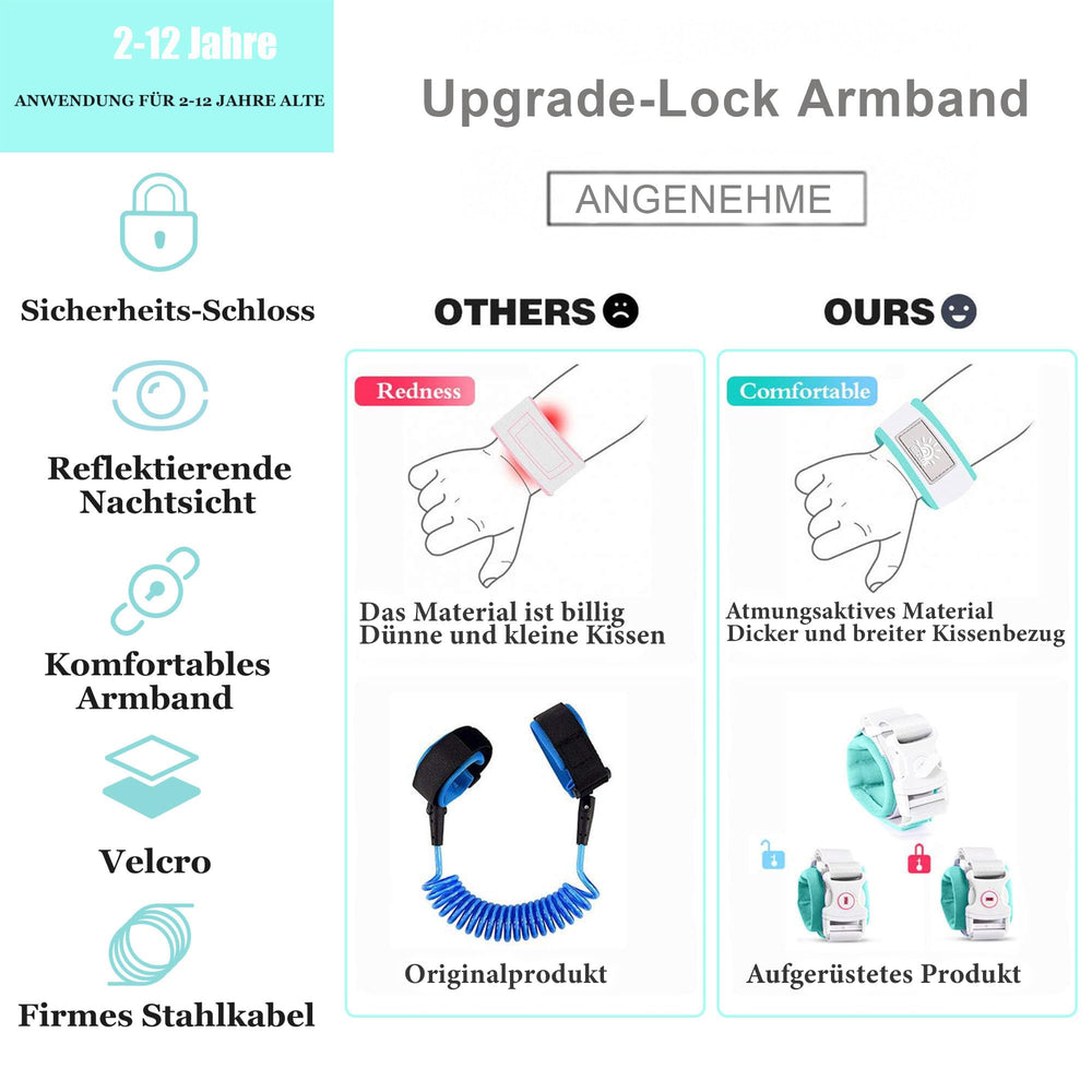 WSZCML anti-lost wrist link swivel enhances movement without tangling.
