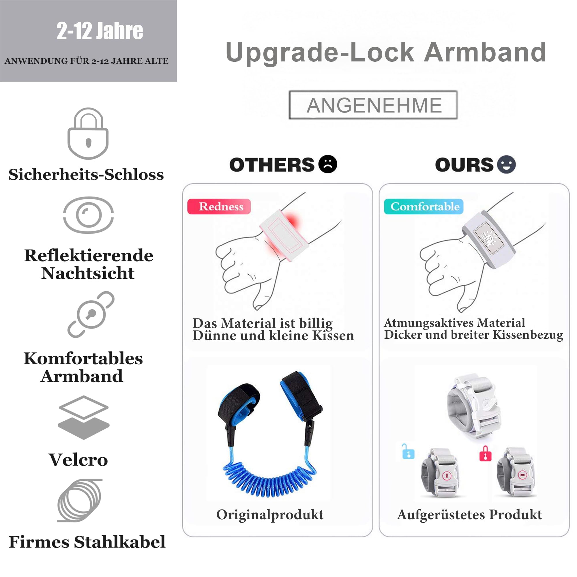 WSZCML Anti-lost Wrist Link Swivel highlights durable, swivel-connected design for versatile movement.