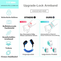 WSZCML anti-lost wrist link swivel enhances movement without tangling.