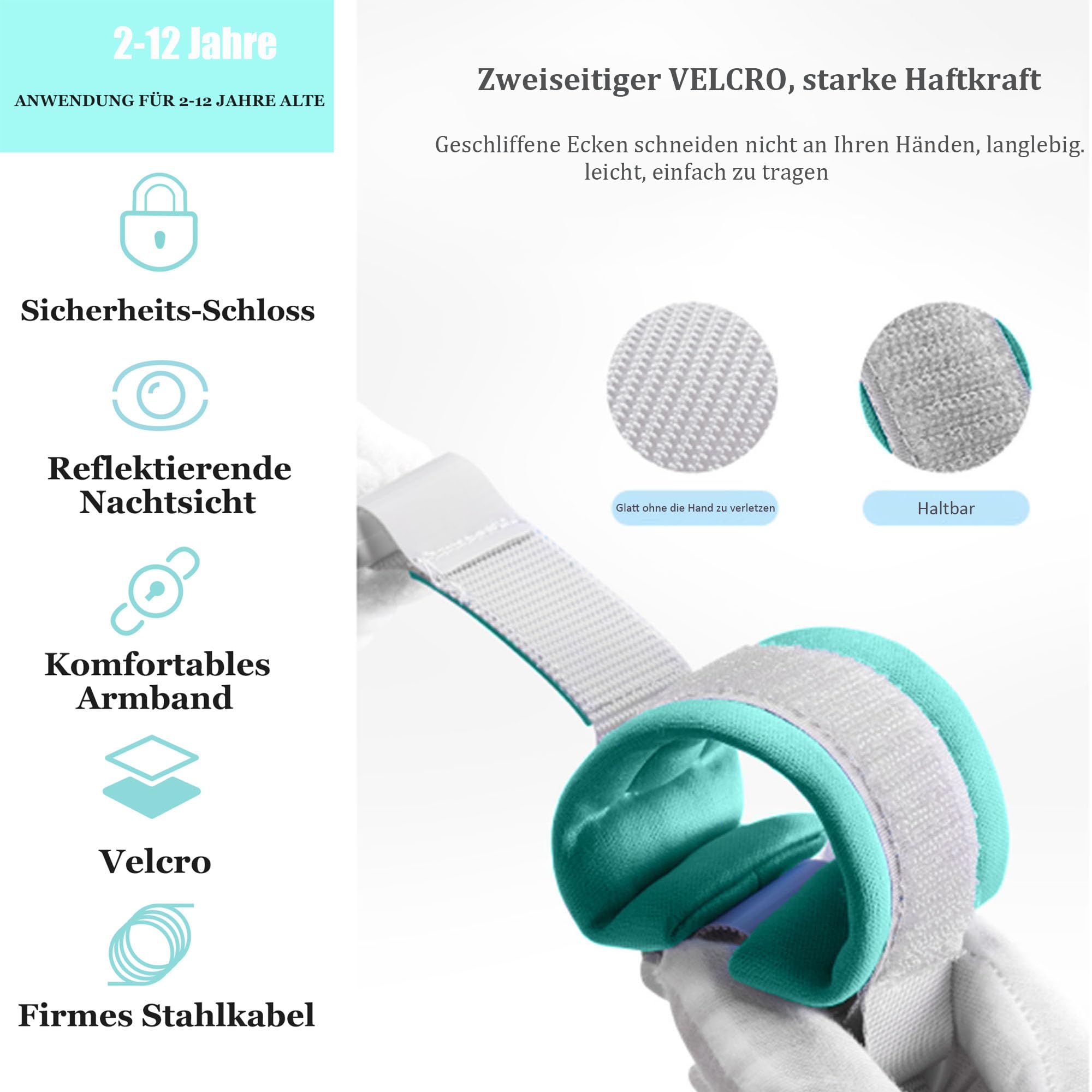 WSZCML soft cotton wristband offers comfort and skin safety.