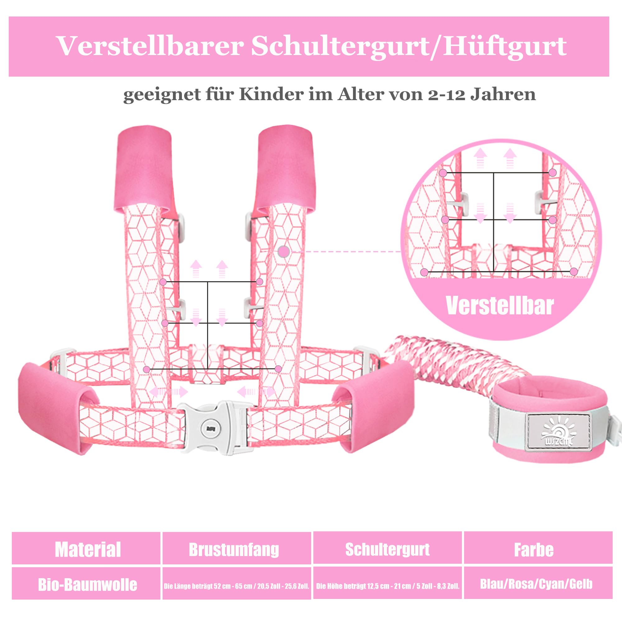 WSZCML Toddler Harness 360-degree head allows free movement