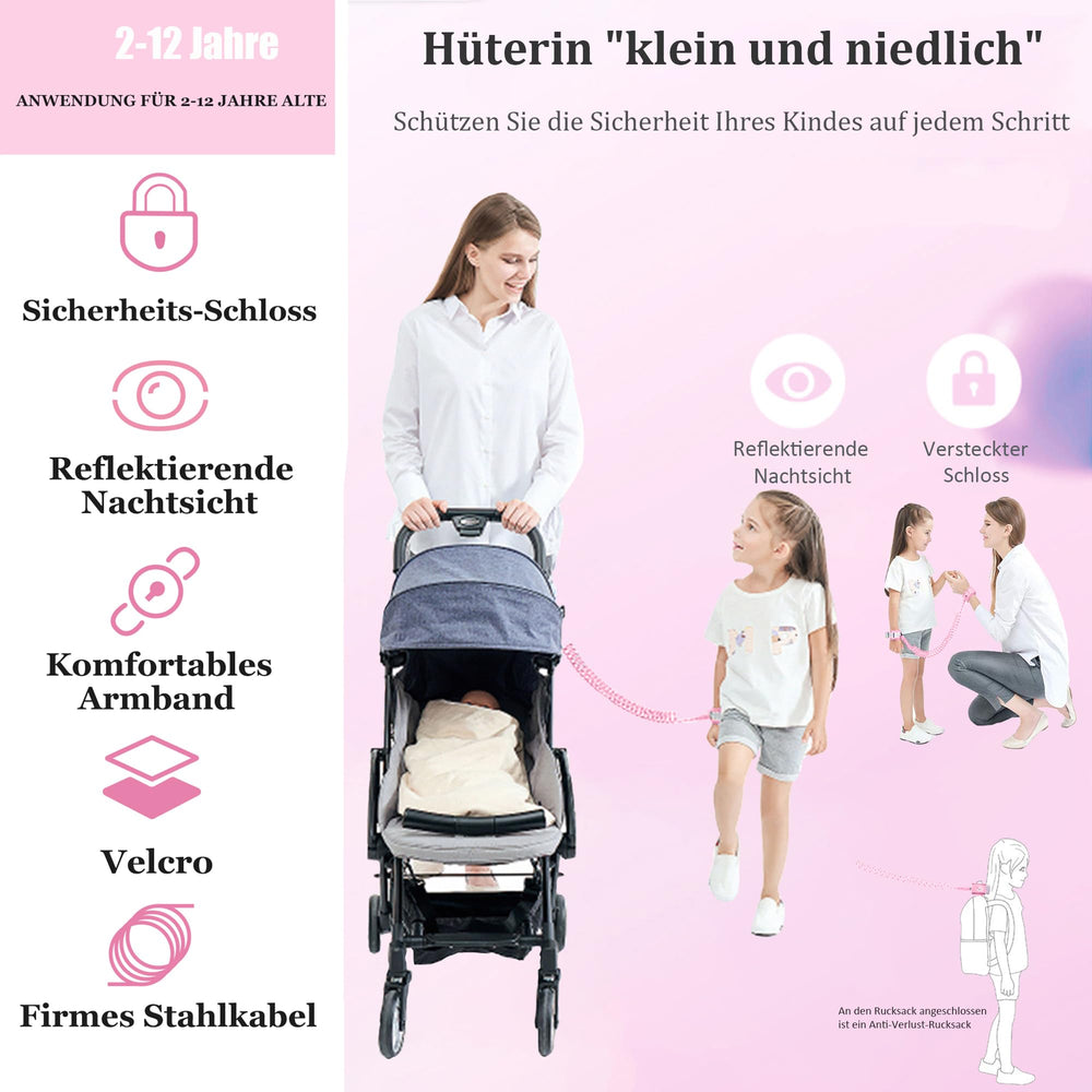 WSZCML Toddler Harness 6.5 foot length provides a flexible range for exploring