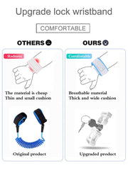 WSZCML Toddler Harness Blue reflective strip increases visibility in low light