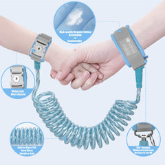 WSZCML Toddler Harness Blue retractable steel rope supports freedom of movement safely