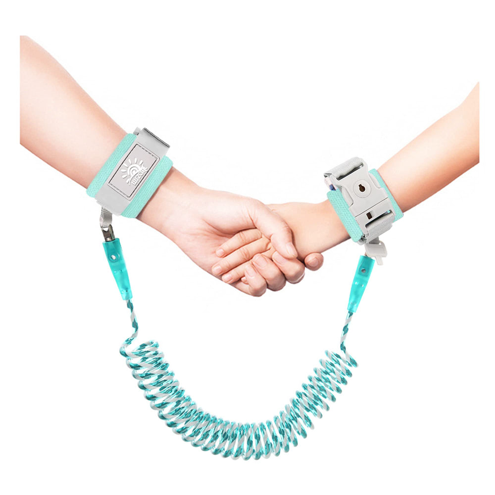 WSZCML Toddler Harness cyan lock buckle keeps kids secure in crowded places.