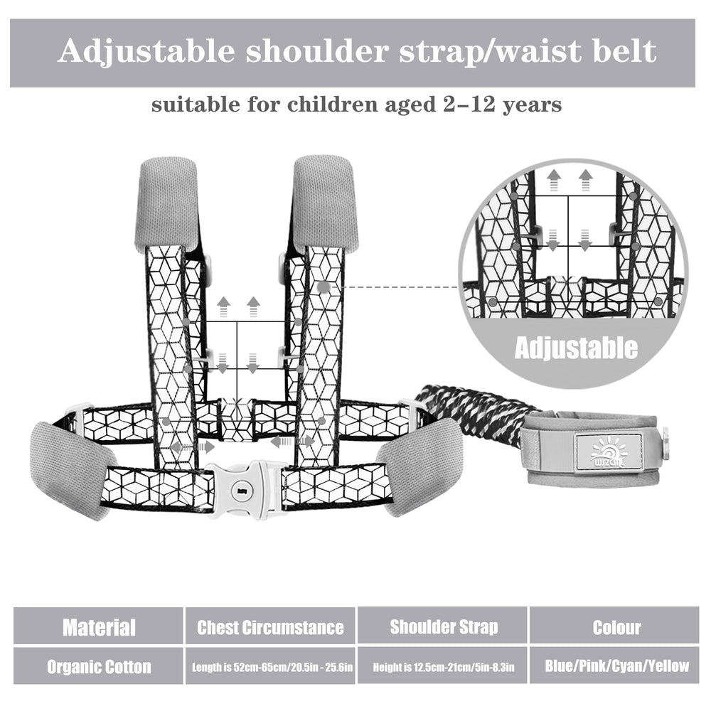 WSZCML toddler leash 360-degree swivel reduces tangling during play.