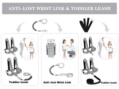 WSZCML toddler leash extendable 6.5ft chain for flexible, safe wandering.