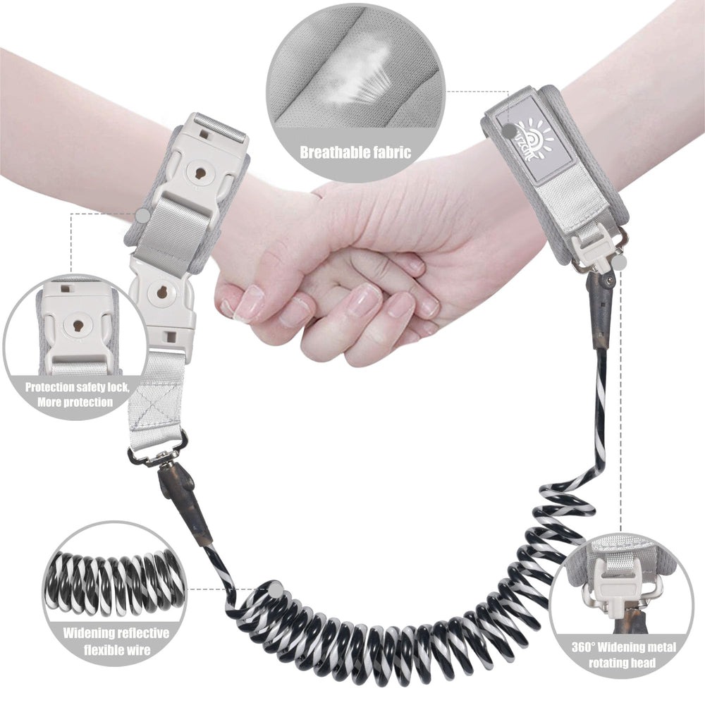 WSZCML toddler leash stainless steel wire core offers strong security.