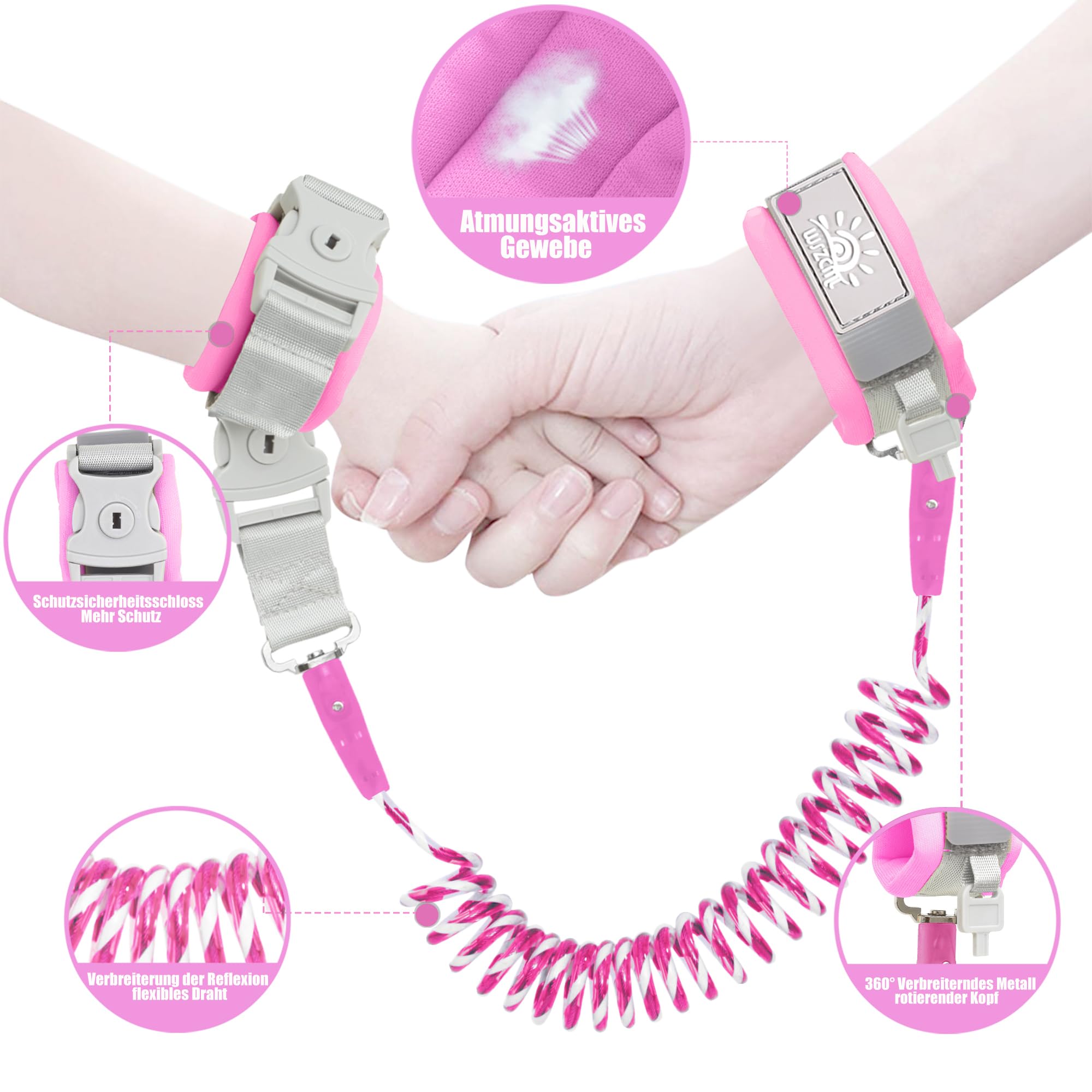 WSZCML Toddler Leash shows stainless steel wire durability for everyday use