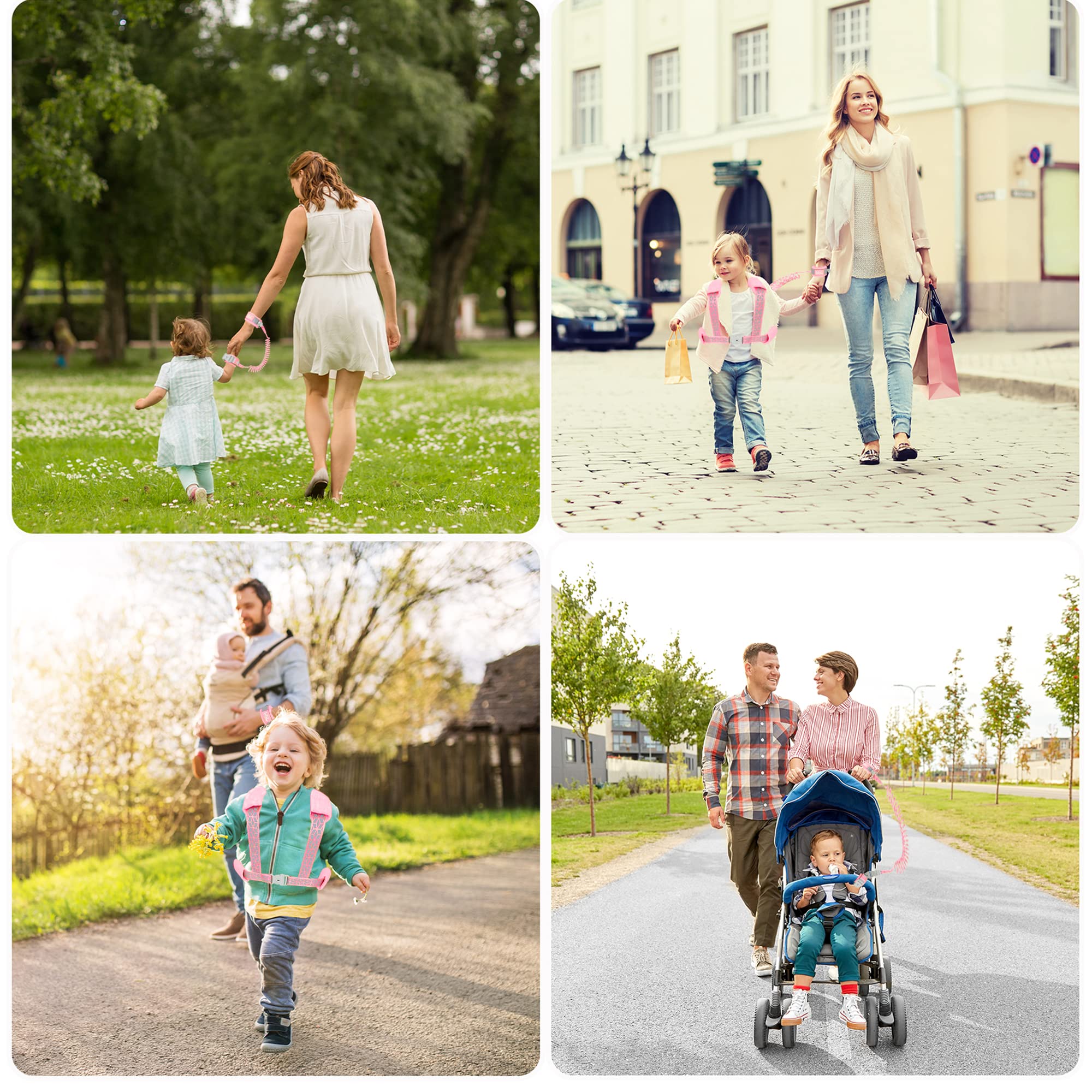 WSZCML Toddler Leash in busy shopping setting promotes peace of mind