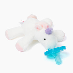 WubbaNub infant pacifier grasp-easy angle image aids self-soothing