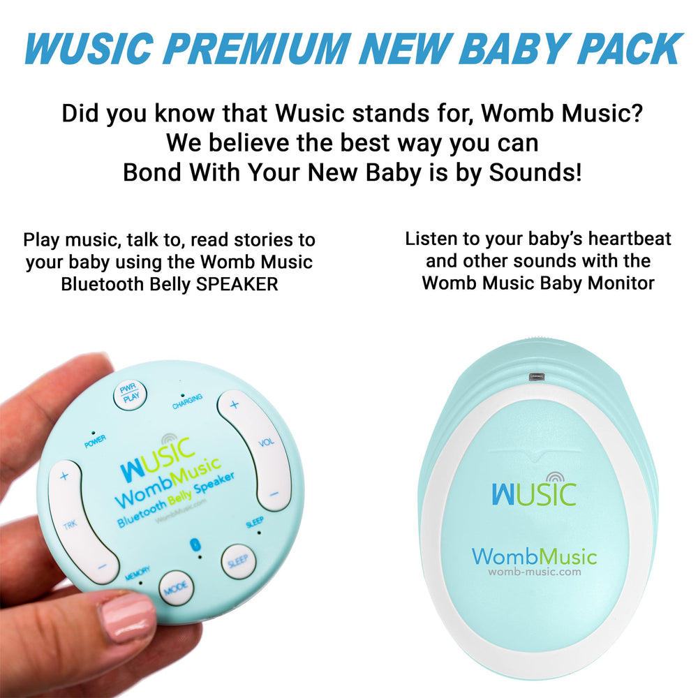 Wusic baby sounds recording feature showcased with gentle bedtime keepsakes