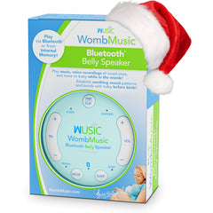 Wusic belly speaker in use for baby bonding.
