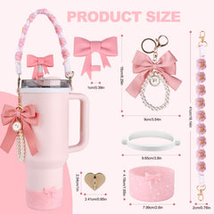 Wututir Stanley bow-pearl keychain adds charm for fans.