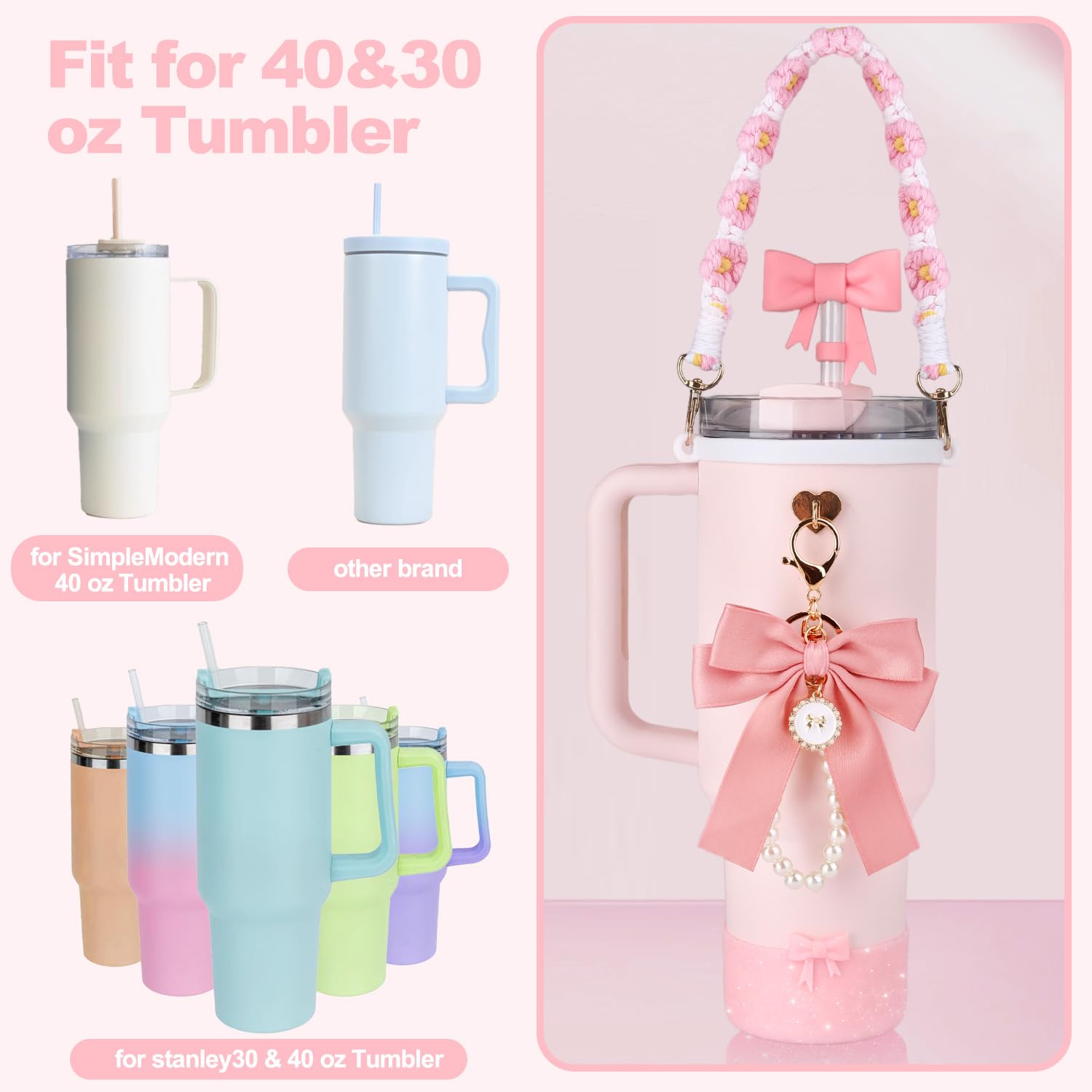 Wututir Stanley straw cover for clean sipping and straw safety.