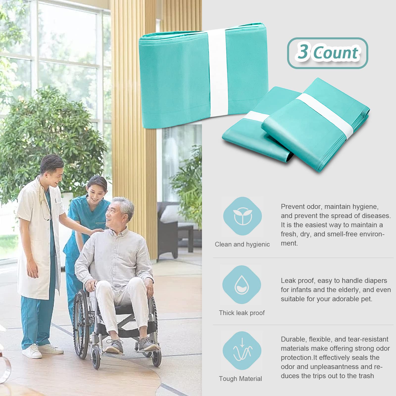 WWECATION odor-resistant-inside-out indicates odor control both inside and outside