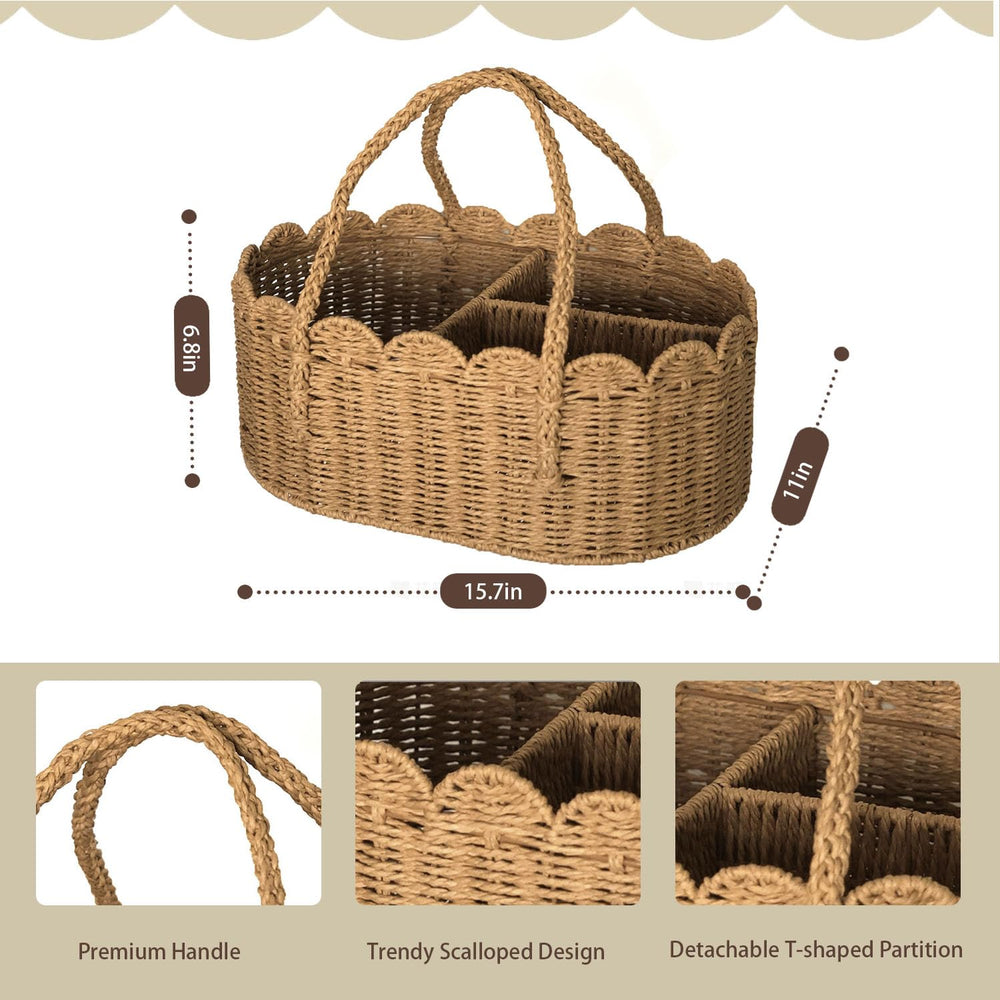 WWMayFeel diaper caddy organizer in car demonstrates portable storage ideal for travel and trips.