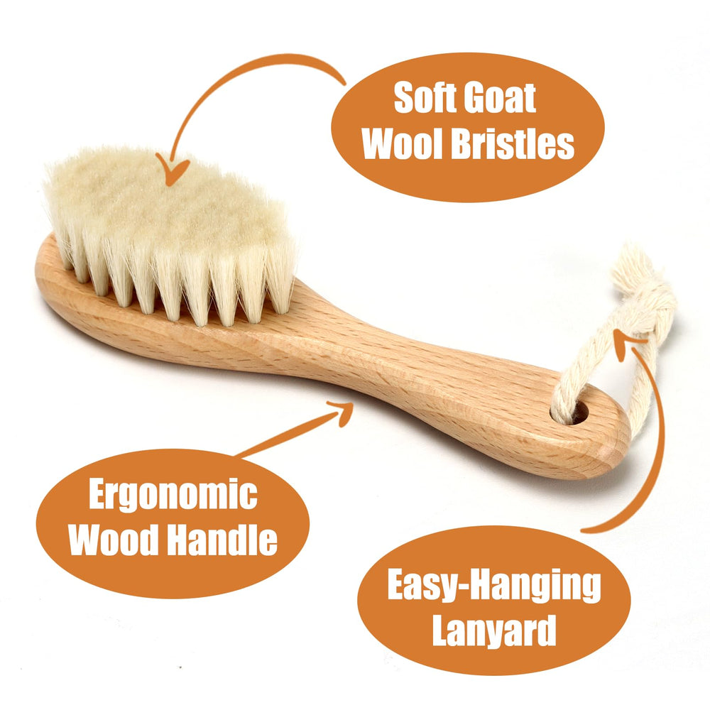 WXA 2-in-1 baby hair care set for grooming and cradle-cap care
