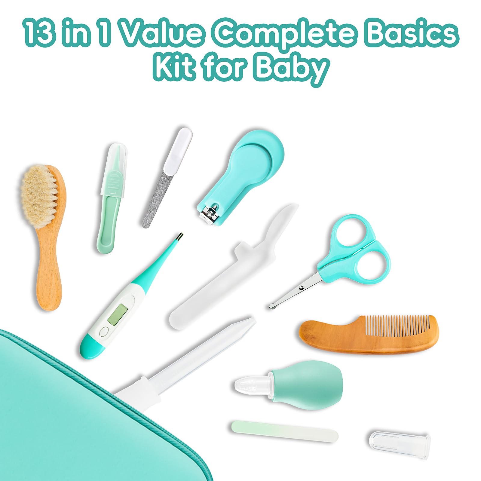 WXA grooming kit case open showing brushes and combs for gentle scalp care.