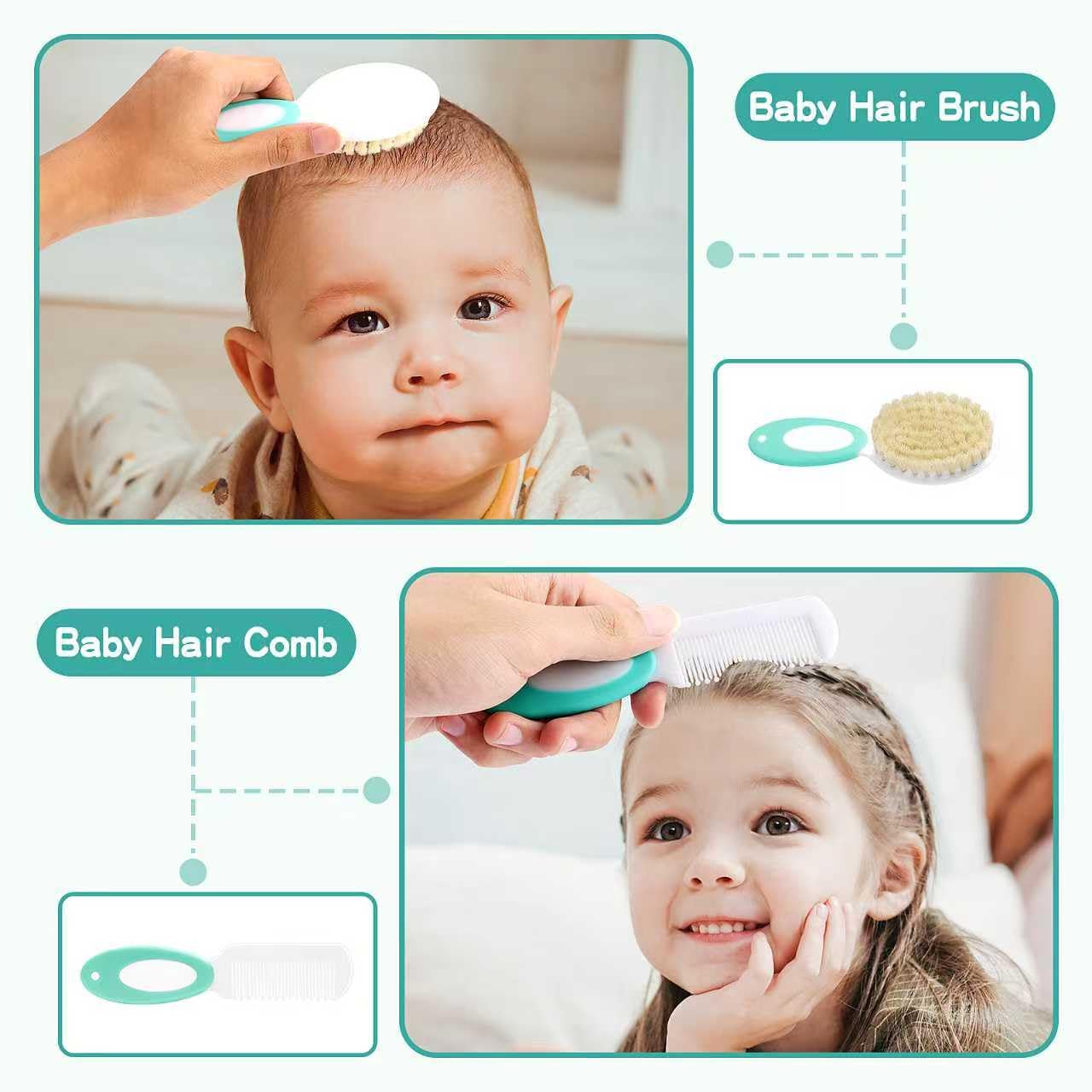 WXA Baby HealthCare Kit hair comb detangles with gentle care