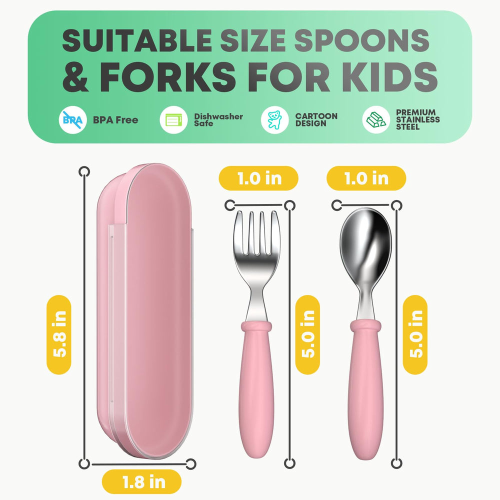 WXCWYQR toddler spoons small hands design enhances grip for self feeding.