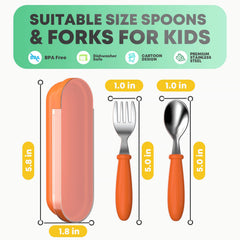 WXCWYQR toddler spoons close-up ergonomic handles aid self feeding