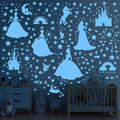 Wxiben glow-stars ceiling three-pack illuminates the bedroom with dreamy glow